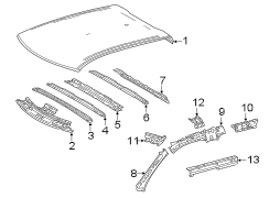 Image of Body A-Pillar Bracket (Front, Upper) image for your 2023 Toyota Tundra 3.4L i-Force Max V6 FULL HYBRID EV-GAS (FHEV) A/T RWD Platinum Crew Cab Pickup Fleetside 