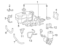 Image of Brake Master Cylinder image for your 2023 Toyota Tundra 3.4L i-Force Max V6 FULL HYBRID EV-GAS (FHEV) A/T 4WD Platinum Crew Cab Pickup Fleetside 