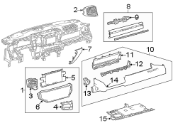 Image of Instrument Panel Molding (Upper) image for your 2002 Toyota 4Runner   