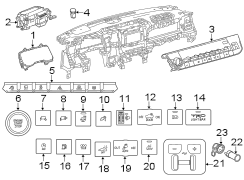 Image of SWITCH ASSEMBLY, SIDE AU. image for your 2023 Toyota Tundra   