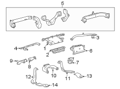 Image of Duct SUB - Assembly, Air. image for your 2023 Toyota Tundra 3.4L i-Force Max V6 FULL HYBRID EV-GAS (FHEV) A/T 4WD Platinum Crew Cab Pickup Fleetside 