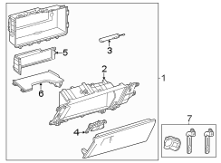 Image of PLATE, GLOVE COMPART. Included with: Glove box. image for your 2023 Toyota Tundra 3.4L i-Force Max V6 FULL HYBRID EV-GAS (FHEV) A/T 4WD Platinum Crew Cab Pickup Fleetside 