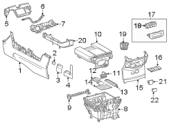 Image of Console Compartment (Rear) image for your 2013 Toyota Prius   