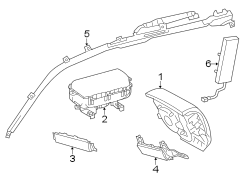 Image of Head air bag. Inflator Curtain. Part has related. image for your Toyota Prius Prime  