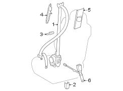 Image of Belt Assembly, Seat. Buckle end. Latch. (Front) image for your 2023 Toyota Tundra 3.4L i-Force Max V6 FULL HYBRID EV-GAS (FHEV) A/T RWD Platinum Crew Cab Pickup Fleetside 