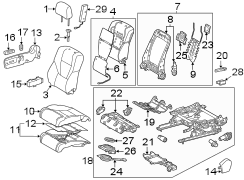 Image of Seat Cushion pad. (Front). Included with: Cushion. image for your 2016 Toyota Yaris   