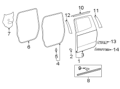 Image of Door Shell. Panel SUB - Assembly, D. (Rear). Part has related. image for your 2010 Toyota FJ Cruiser   