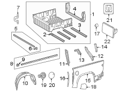 Image of RAIL, SIDE PANEL TOP. Track ASSEMBLY. image for your 2013 Toyota Sequoia  Limited Sport Utility 