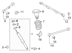 Image of Coil Spring Damper (Rear) image for your 2011 Toyota Sienna   