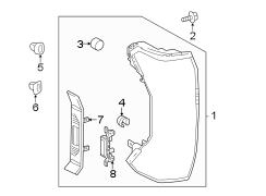 Image of Tail Light Assembly (Rear) image for your 2018 Toyota Tundra   