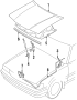 Image of Hood Lift Support image for your 2003 Toyota Camry   