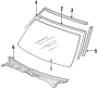 Image of PROTECTOR, COWL TOP. Reveal molding. image for your 2000 TOYOTA ECHO 4-DOOR 1500CC 16VALVE DOHC EFI, AUTOMATIC