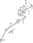 Diagram STEERING COLUMN & WHEEL. for your TOYOTA 4RUNNER LOW DECK,PICKUP, DELUXE 2400CC, MANUAL , 4-SPEED