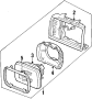 Diagram FRONT LAMPS. HEADLAMP COMPONENTS. for your 1989 TOYOTA CAMRY