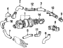 Diagram AIR INLET. for your 1991 TOYOTA SUPRA SPORT ROOF 3000CC 24-VALVE DOHC EFI TURBO, MANUAL , 5-SPEED