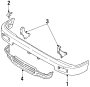 Image of Bar, Bumper. Bumper SUB - Assembly. (Front) image for your 1988 Toyota Corolla   