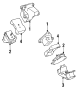Diagram ENGINE / TRANSMISSION. ENGINE & TRANS MOUNTING. for your TOYOTA TACOMA