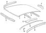 Diagram EXTERIOR TRIM. ROOF & COMPONENTS. for your 2015 TOYOTA TUNDRA