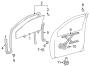 Diagram GLASS & HARDWARE. for your 2003 TOYOTA MATRIX HATCHBACK, XRS 1800CC 16-VALVE DOHC EFI, MANUAL , 6-SPEED