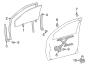 Diagram FRONT DOOR. GLASS & HARDWARE. for your 2003 TOYOTA MATRIX HATCHBACK, XRS 1800CC 16-VALVE DOHC EFI, MANUAL , 6-SPEED