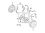 Diagram REAR SUSPENSION. BRAKE COMPONENTS. for your 2008 TOYOTA RAV 4