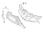 Image of Grille Molding (Front, Upper, Lower) image for your Toyota C-HR  