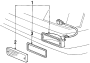 Diagram FRONT LAMPS. SIGNAL LAMPS. for your 1988 TOYOTA 4RUNNER LOW DECK,PICKUP, DELUXE 2400CC, MANUAL , 4-SPEED