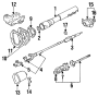 Diagram STEERING COLUMN ASSEMBLY. for your TOYOTA 4RUNNER LOW DECK,PICKUP, DELUXE 2400CC, MANUAL , 4-SPEED