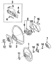 Diagram STEERING WHEEL & TRIM. for your TOYOTA 4RUNNER LOW DECK,PICKUP, DELUXE 2400CC, MANUAL , 4-SPEED