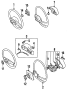 Diagram STEERING WHEEL & TRIM. for your TOYOTA 4RUNNER LOW DECK,PICKUP, DELUXE 2400CC, MANUAL , 4-SPEED