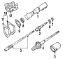 Diagram STEERING COLUMN ASSEMBLY. for your TOYOTA 4RUNNER LOW DECK,PICKUP, DELUXE 2400CC, MANUAL , 4-SPEED