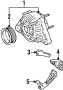 Image of Alternator image for your 1996 Toyota T100   