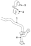 FRONT SUSPENSION. STABILIZER BAR & COMPONENTS. Diagram