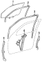 Image of Window Channel (Front, Rear, Lower) image for your 2006 Toyota Land Cruiser   