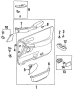 Image of Door Switch Trim Panel (Front, Upper) image for your 2012 Toyota Avalon   