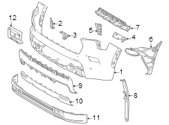 Image of Bumper Cover Support Rail (Front, Upper, Lower) image for your 2008 Toyota Sequoia   