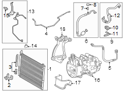 Image of A/C Compressor Bracket image for your 2023 Toyota Tundra 3.4L i-Force Max V6 FULL HYBRID EV-GAS (FHEV) A/T 4WD Platinum Crew Cab Pickup Fleetside 