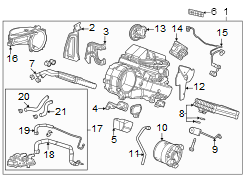 Image of HVAC Heater Core image for your 2018 Toyota Camry  LE SEDAN 