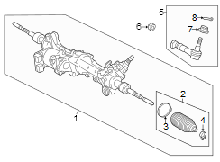 Image of Rack and Pinion Bellows Clamp image for your 2006 TOYOTA HIGHLANDER