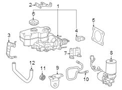 Image of CLEVIS, MASTER CYLIN. Master cylinder connector. PUSH ROD.  Included with: Master. image for your 2020 TOYOTA