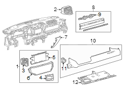 Image of Instrument Panel Trim Panel (Rear) image for your 1989 Toyota Camry   