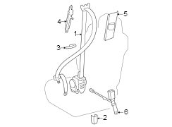 Image of Belt Assembly, Seat. Buckle end. Latch. (Front) image for your 2023 Toyota Tundra 3.4L i-Force Max V6 FULL HYBRID EV-GAS (FHEV) A/T RWD Platinum Crew Cab Pickup Fleetside 