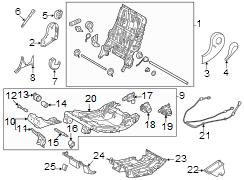 Image of Spring Assembly, Seat. (Rear) image for your 2004 Toyota Sequoia   