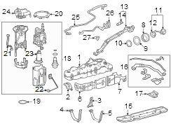 Image of Fuel Filler Housing image for your 2008 Toyota Corolla  CE SEDAN 