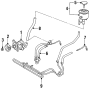 Diagram STEERING GEAR & LINKAGE. PUMP & HOSES. for your 2003 TOYOTA CELICA