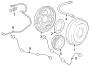 Diagram REAR SUSPENSION. BRAKE COMPONENTS. for your 2001 TOYOTA TUNDRA DELUXE