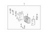 AIR CONDITIONER & HEATER. EVAPORATOR COMPONENTS. Diagram