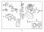 Diagram Air conditioner & heater. Rear door. Evaporator components. for your 2012 TOYOTA MATRIX