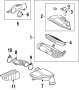 Diagram AIR INTAKE. for your 2004 TOYOTA PRIUS