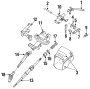 Diagram STEERING COLUMN. HOUSING & COMPONENTS. SHAFT & INTERNAL COMPONENTS. SHROUD. SWITCHES & LEVERS. for your 1997 TOYOTA